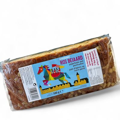 Ros Beiaard Peperkoek met Parelsuiker - 500gr