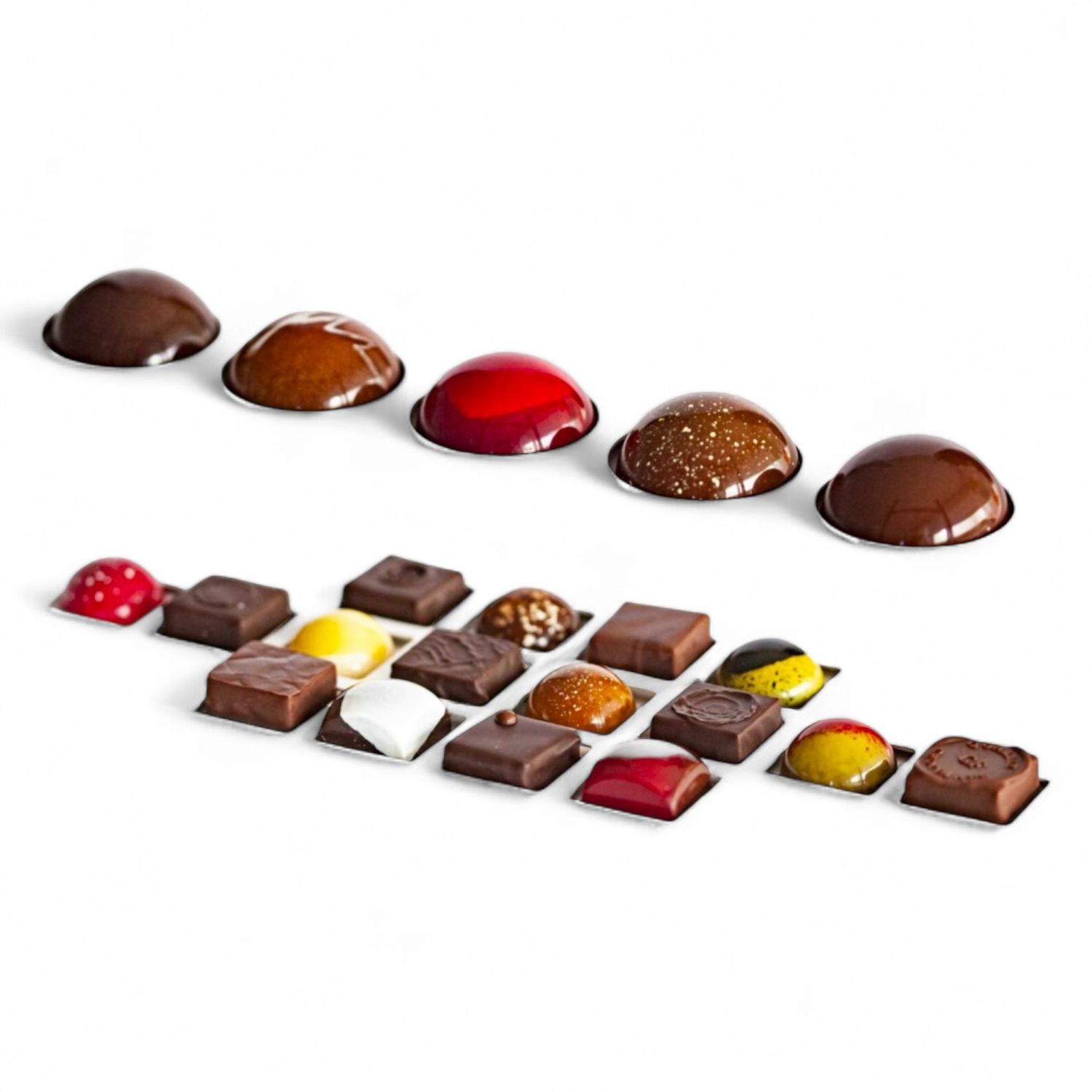 Ambachtelijke Pralines (16) &amp; Mellow Cakes (5) - Mixdoos
