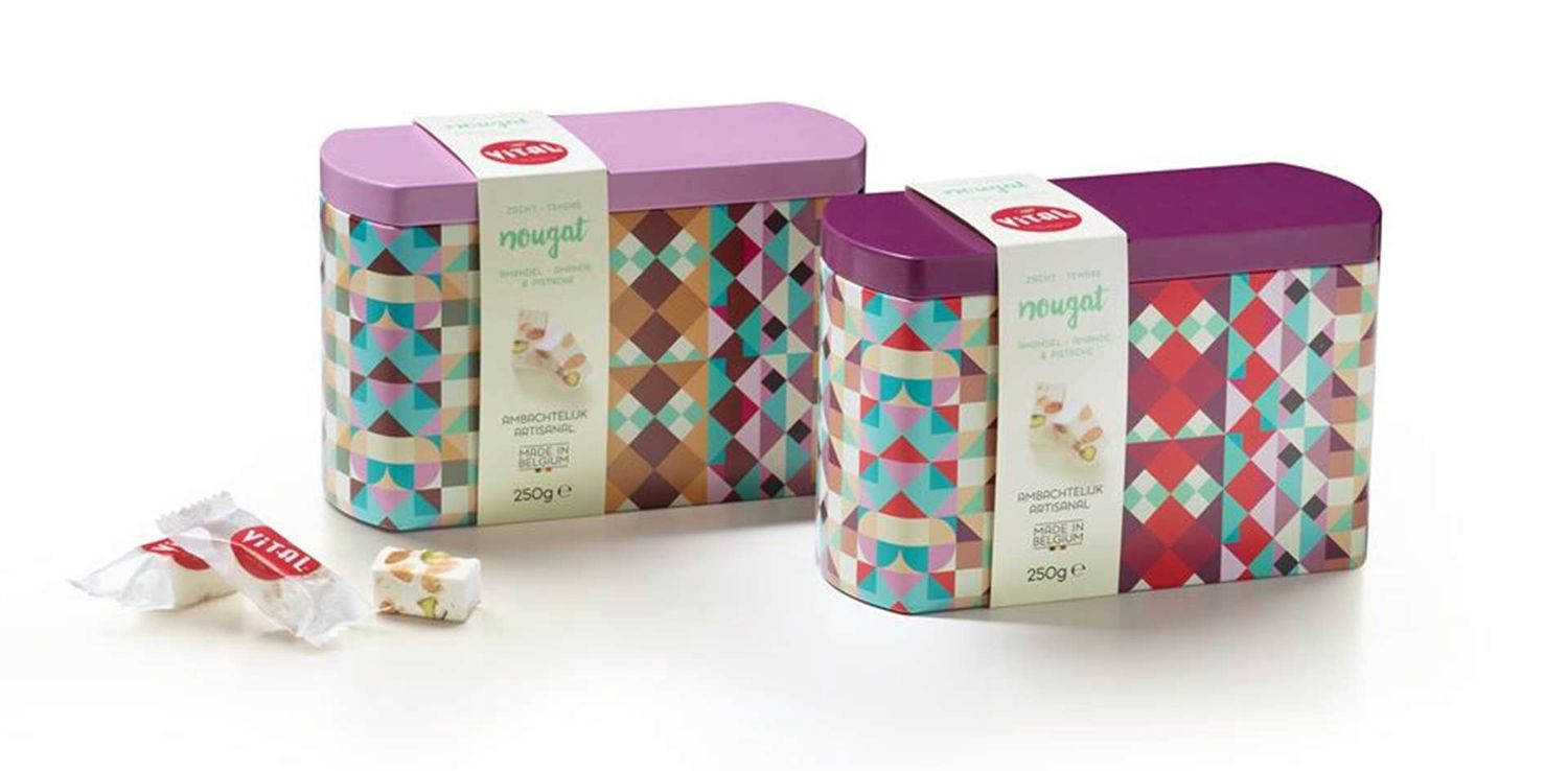 Nougat Amandel &amp; Pistache Geschenkdoos - 250gr