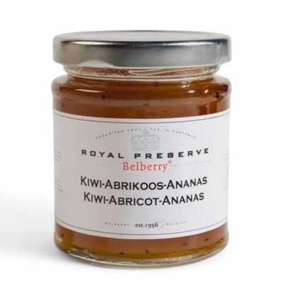 Kiwi, Abrikoos &amp; Ananas Confituur - 215gr
