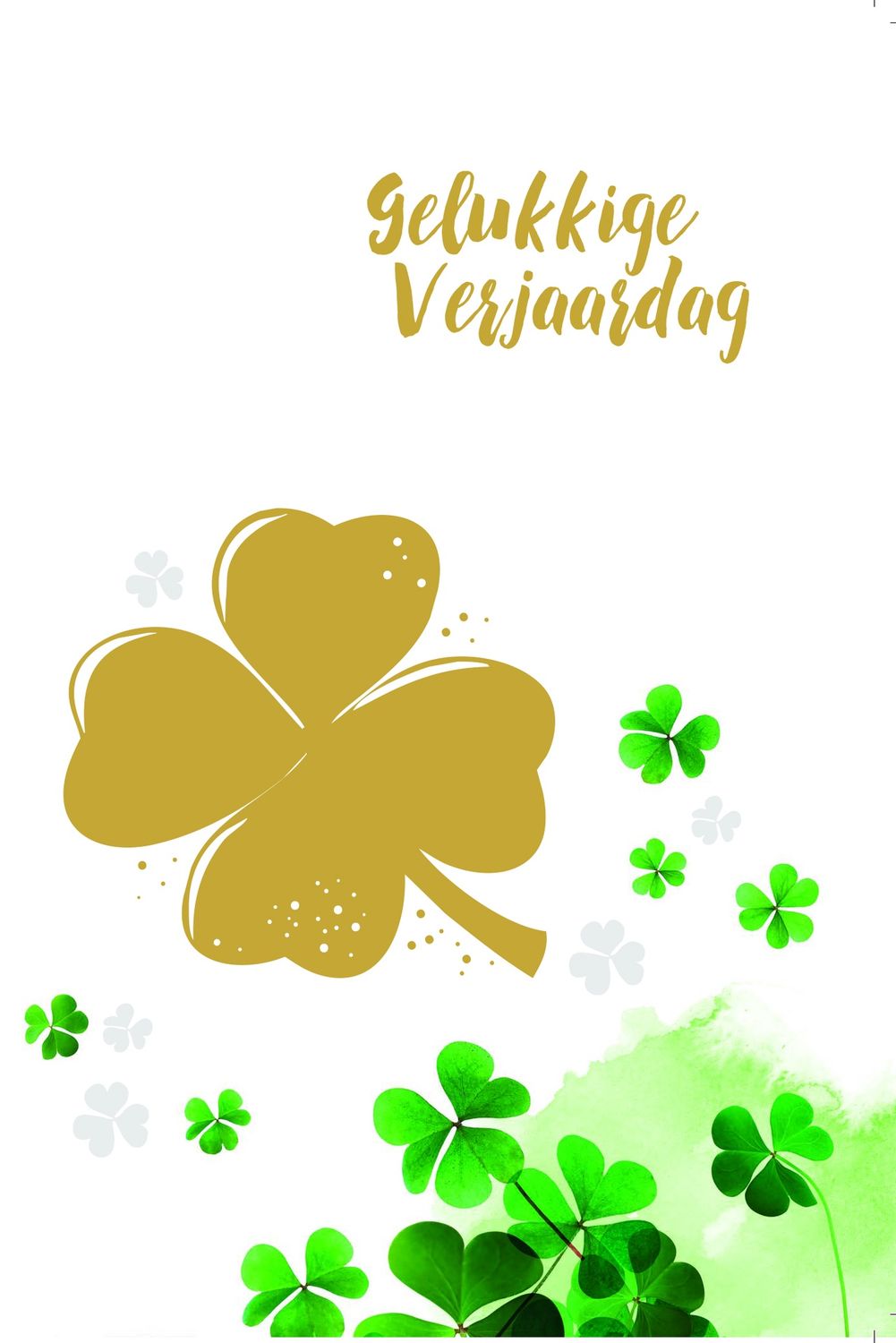 Gelukkige Verjaardag Klavertje 4