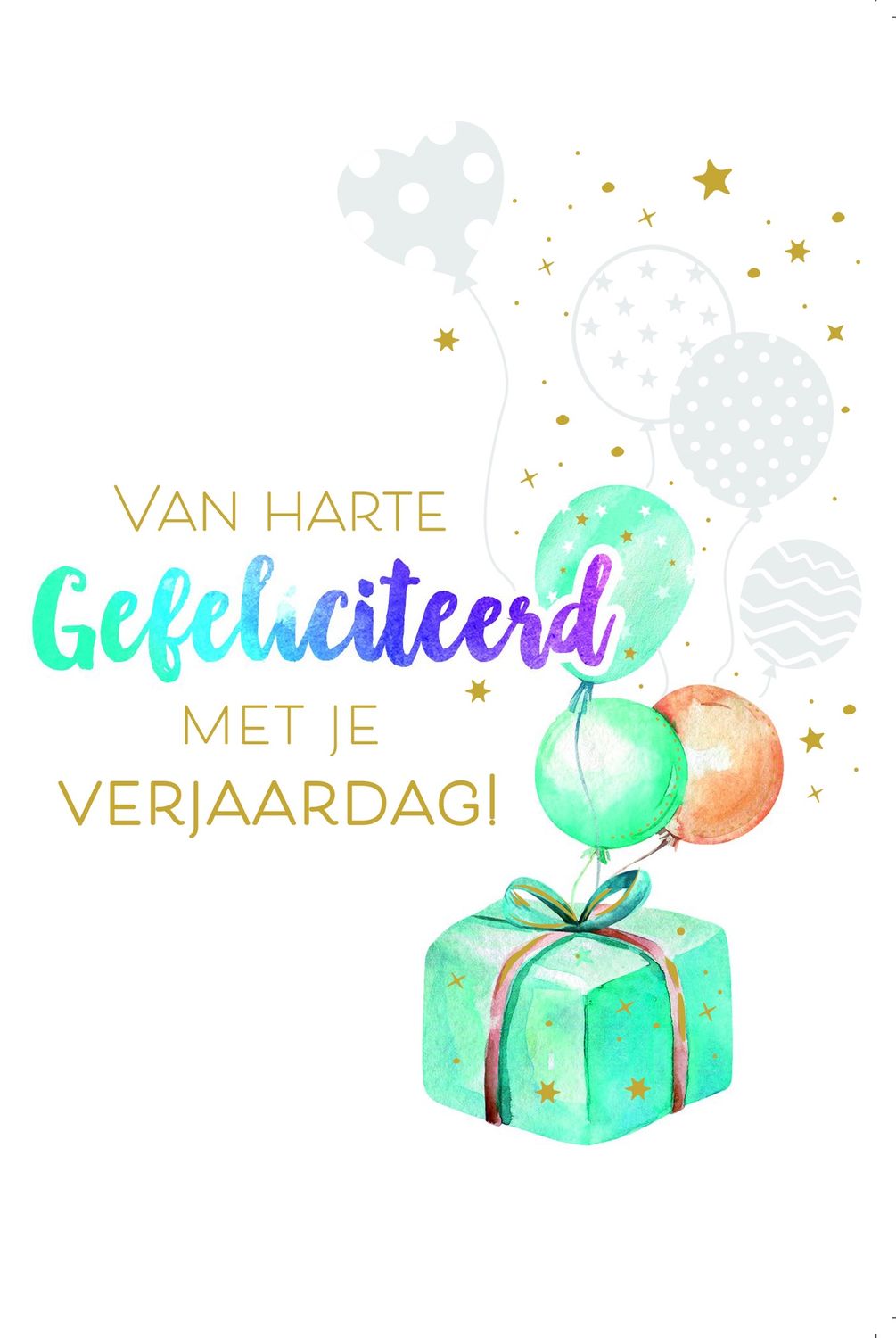 Van Harte Gefeliciteerd Met Je Verjaardag