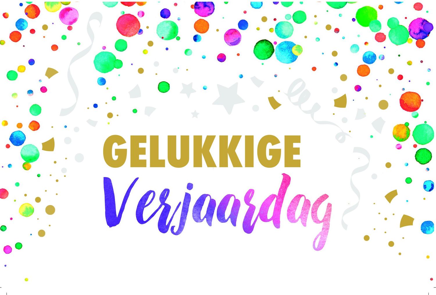 Gelukkige Verjaardag Verfspatten