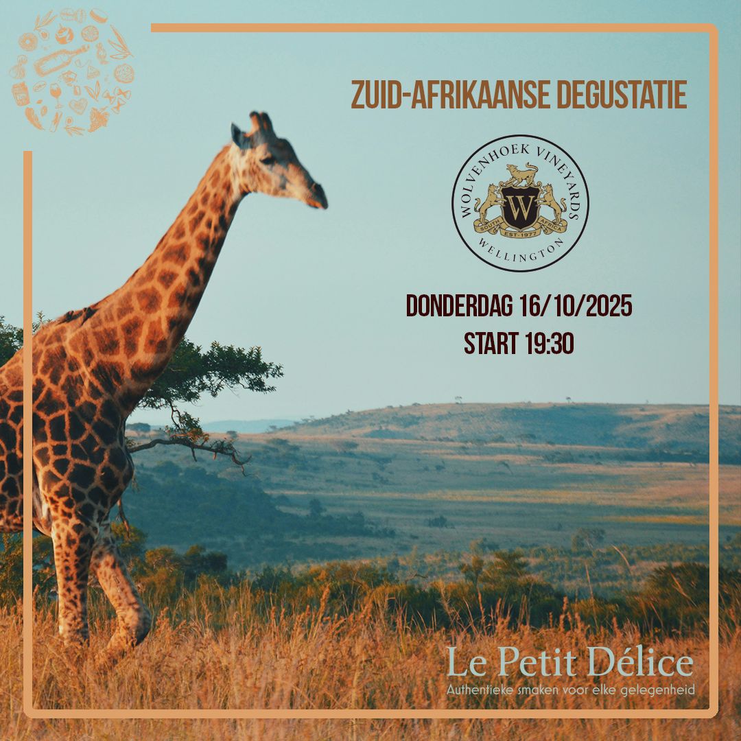 Degustatie Zuid-Afrika (Domein Wolvenhoek) - 16/10/2025