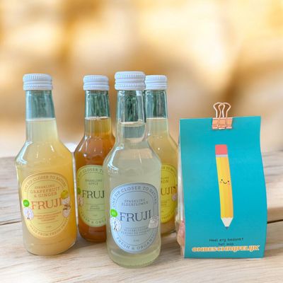 Einde school 1 bio limonade + zure staafjes
