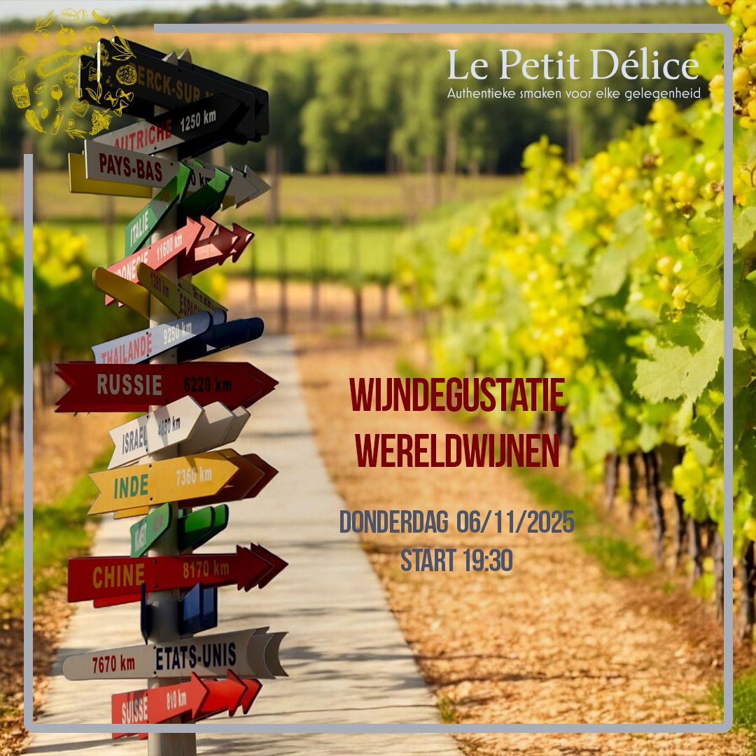 Degustatie Wereldwijnen - 06/11/2025