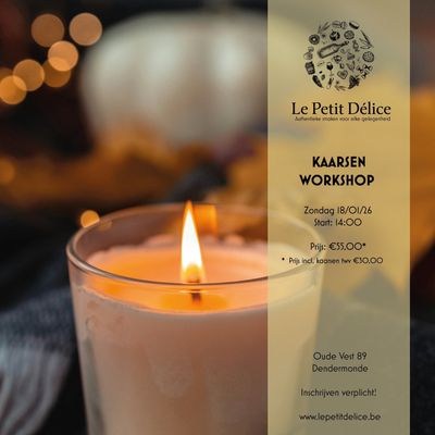 Kaarsen Workshop - 18/01/2026