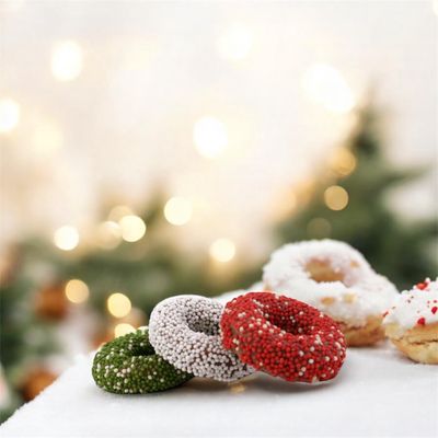 Chocolade musketkransjes vanille ganache - 150gr