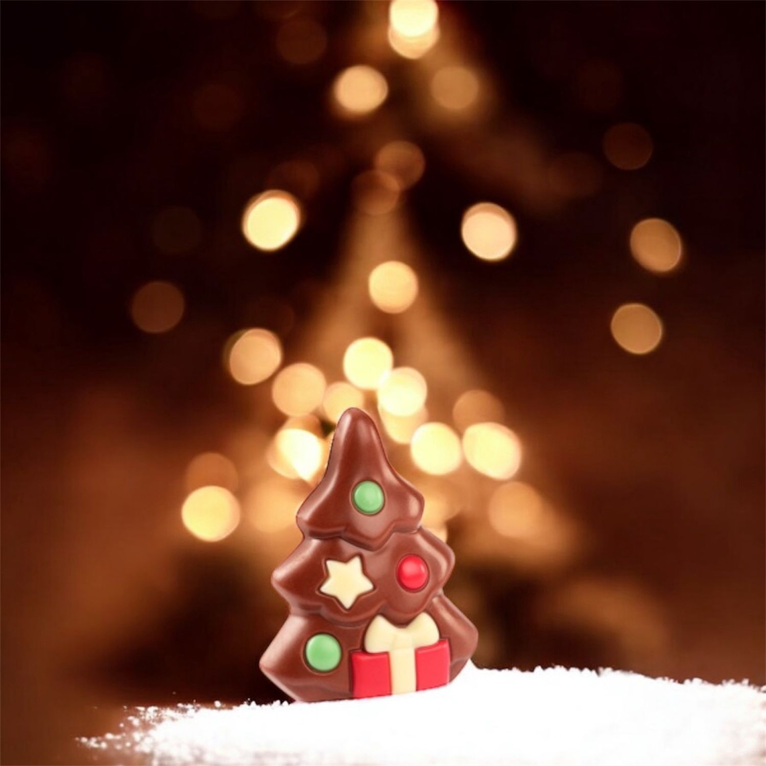 Caraques kerstboom melkchocolade - 150gr