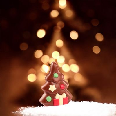 Caraques kerstboom melkchocolade - 150gr