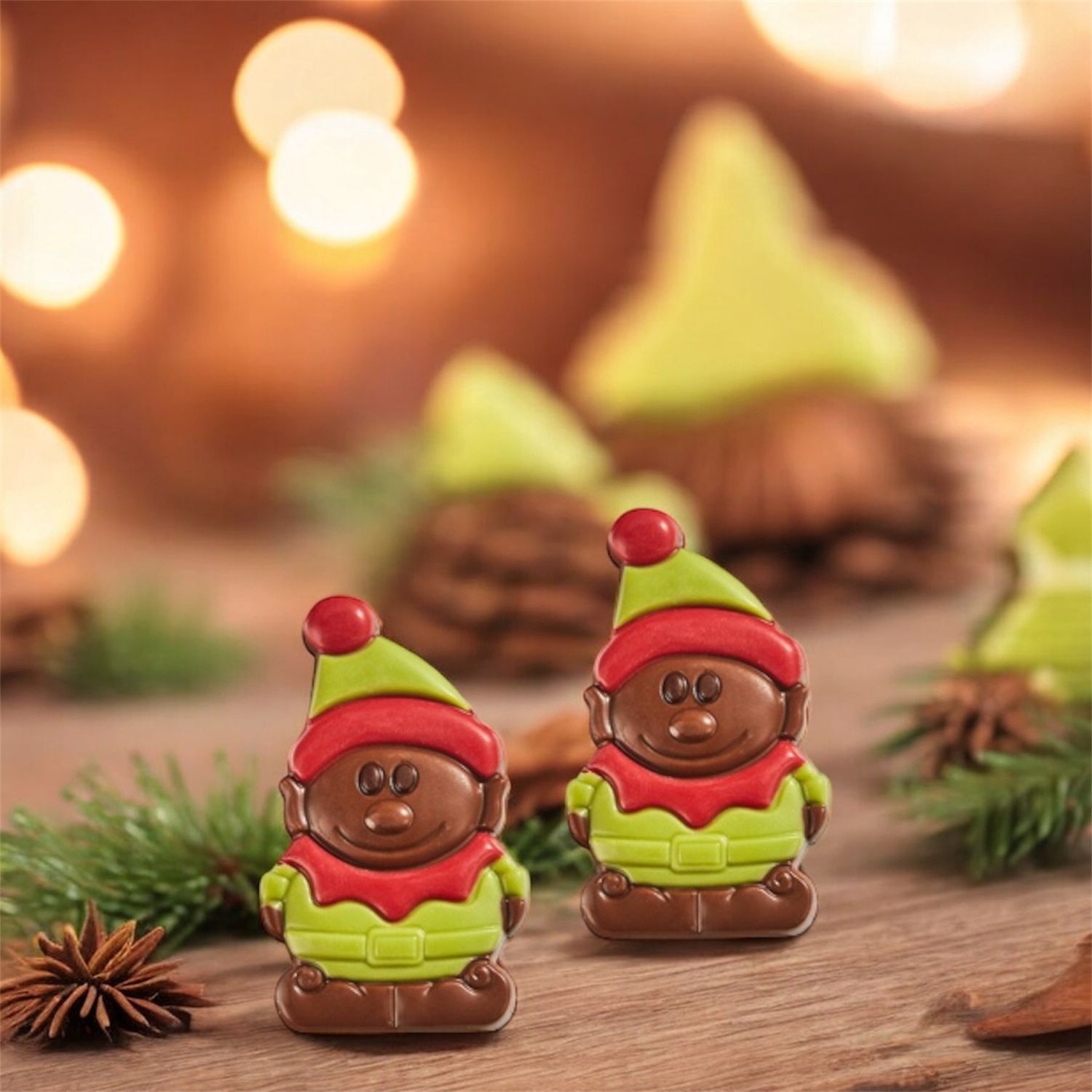 Caraques kerstelfje melkchocolade - 145gr