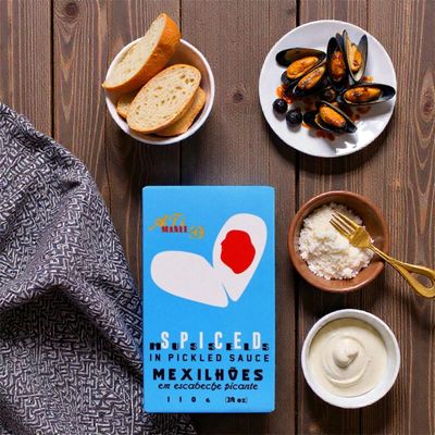 Pikante Mosseltjes in Escabèche - 110gr