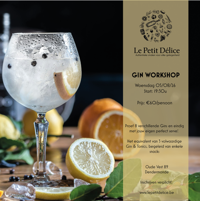 Gin Workshop - 05/08/2026