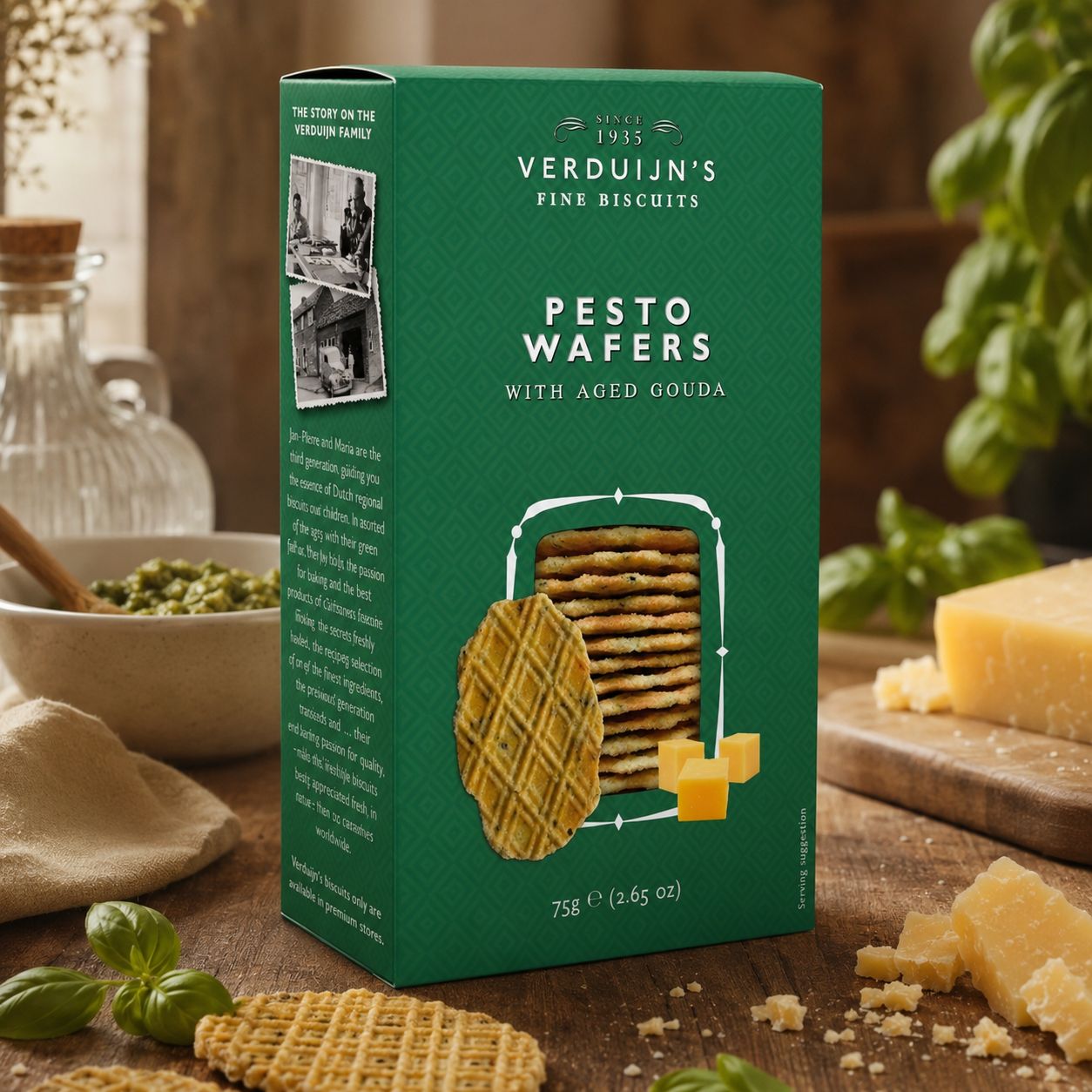 Pesto &amp; Kaaskoekje - 75gr