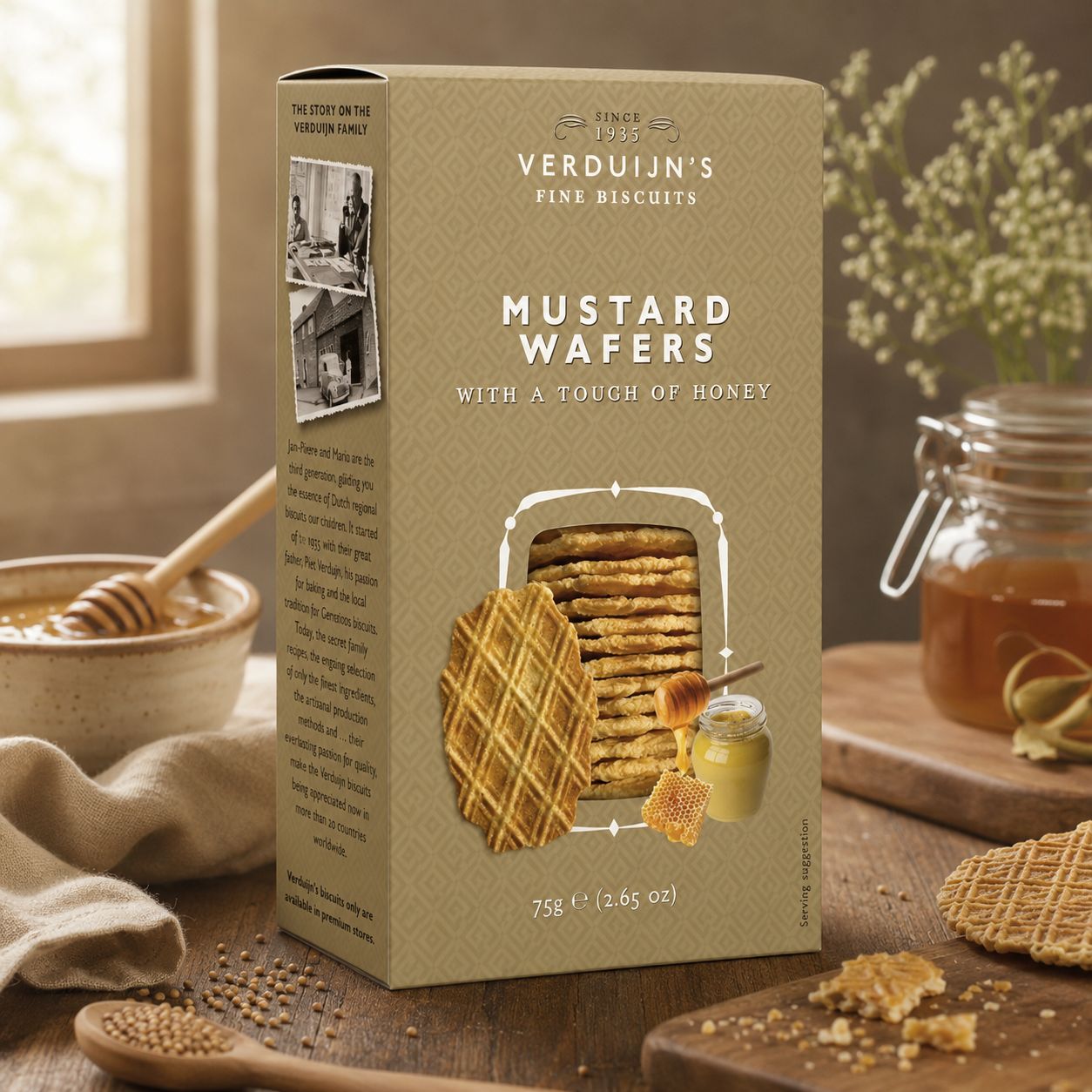 Honing &amp; Mosterd Koekje - 75gr
