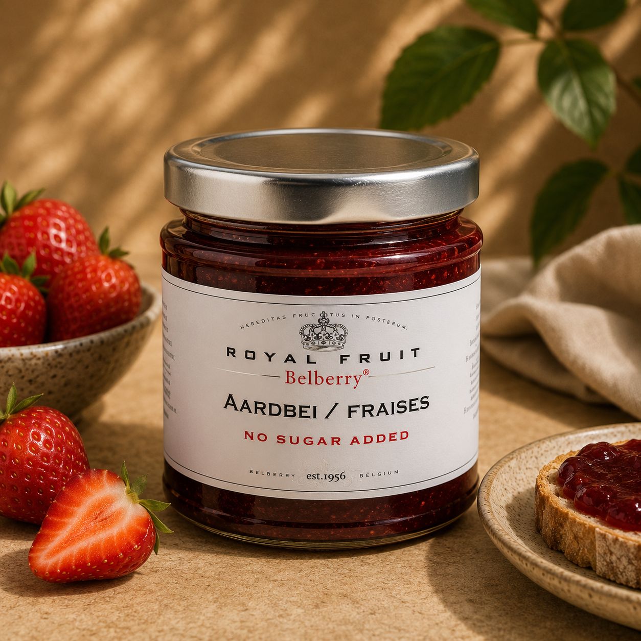 Aardbei Light Confituur - 210gr