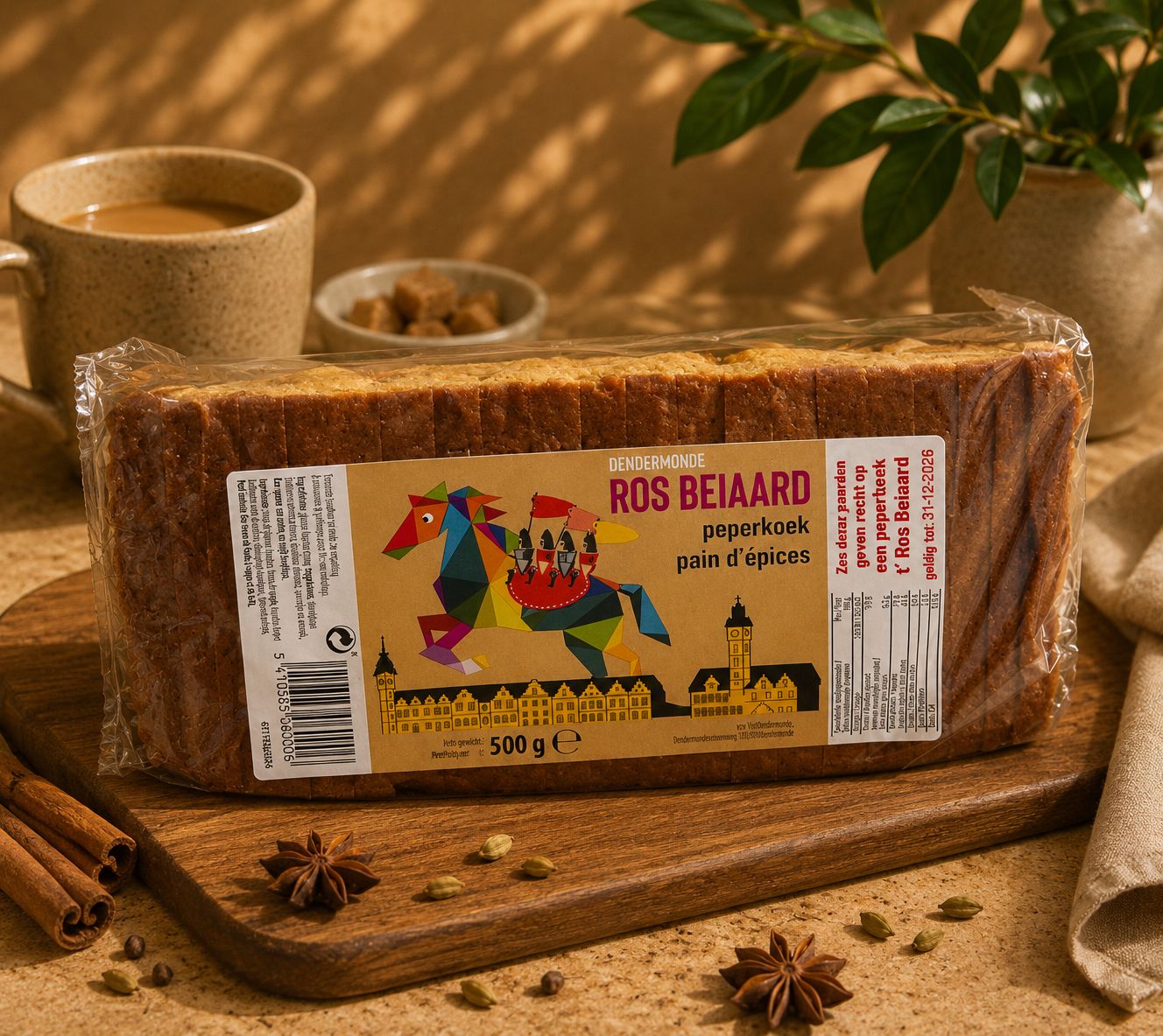 Ros Beiaard Peperkoek - 500gr