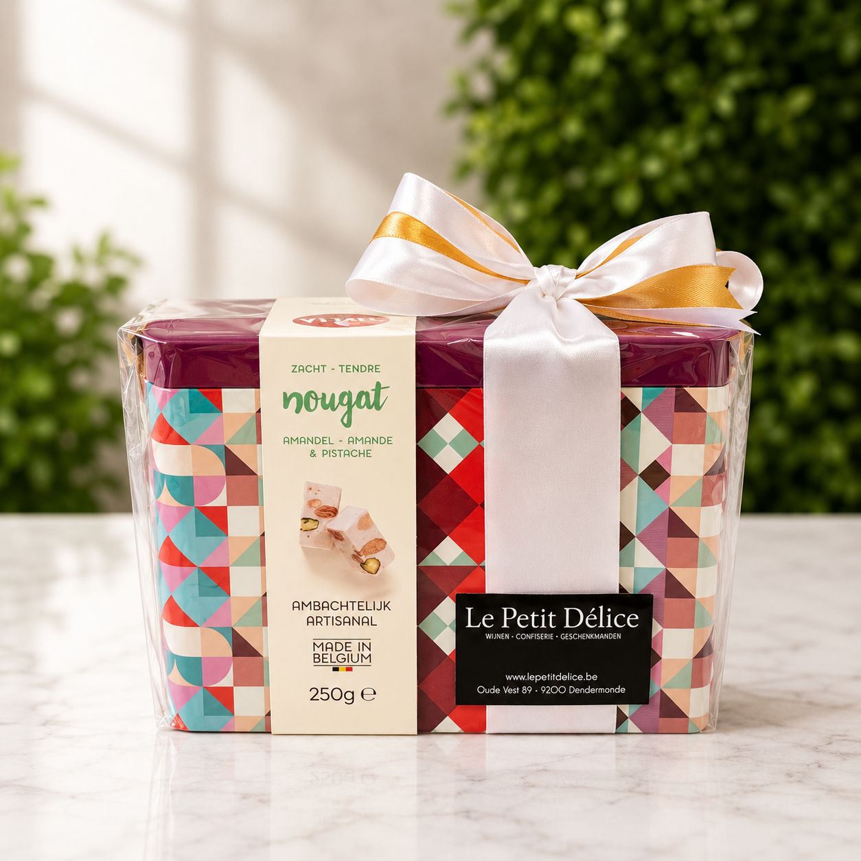 Nougat Amandel &amp; Pistache Geschenkdoos - 250gr