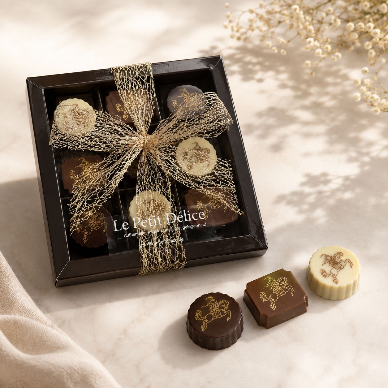 Pralines Ros Beiaard - 9 stuks