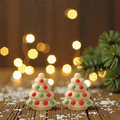 Chocolade kerstboompjes wit - 150gr