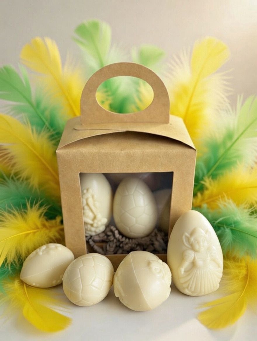 Doosje Paaseieren Wit - 6stks