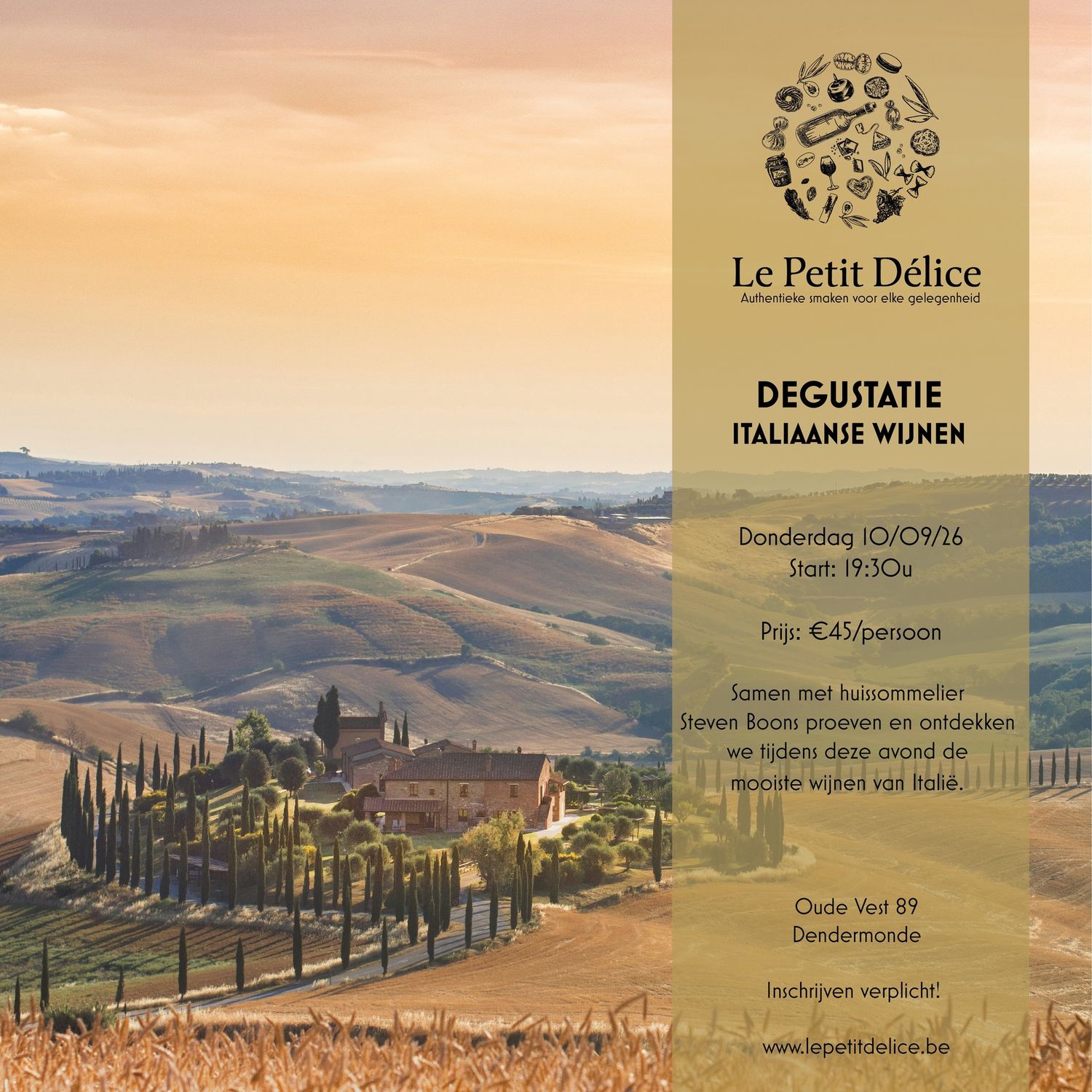 Degustatie Italië - 10/09/2026