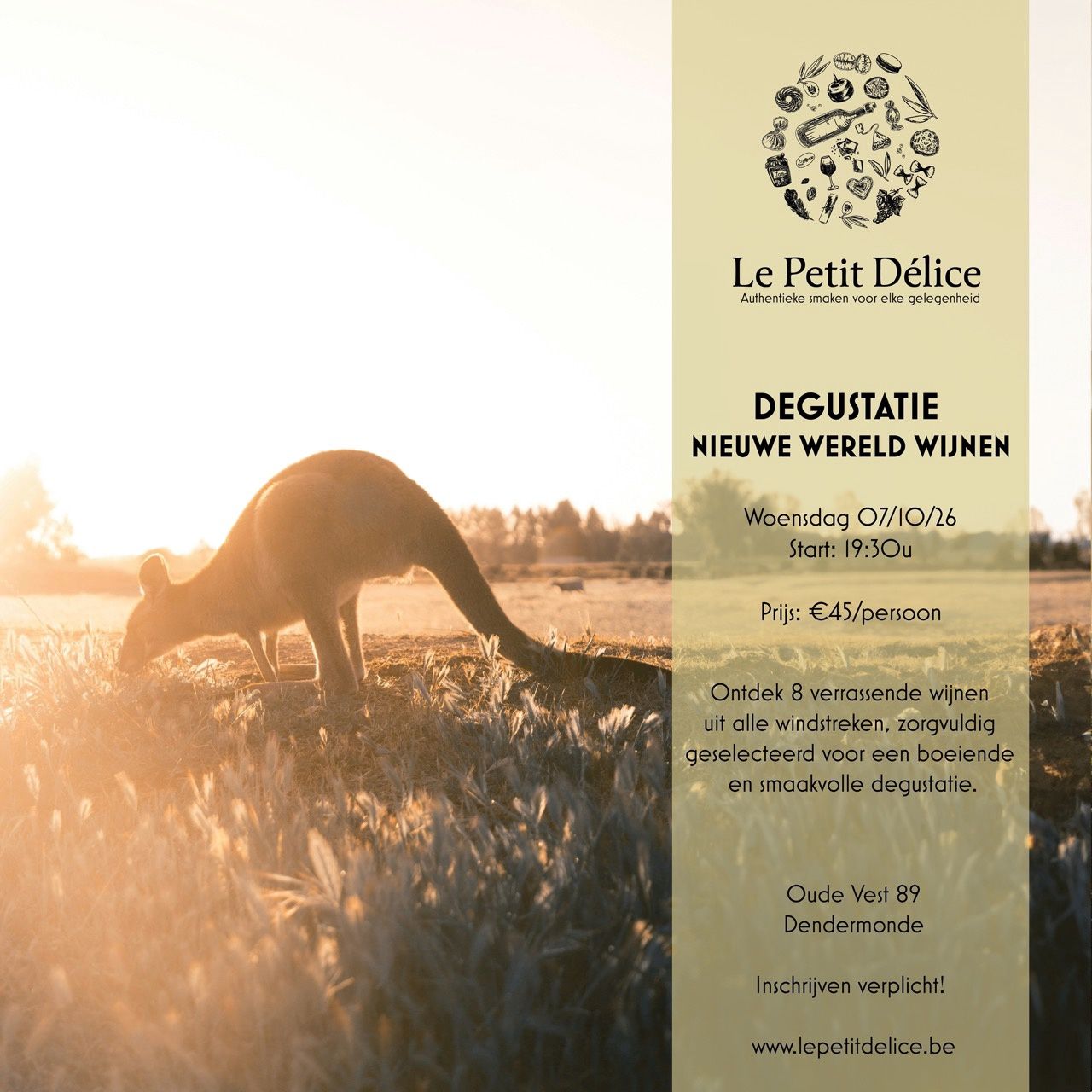 Degustatie Nieuwe Wereld Wijnen - 07/10/2026