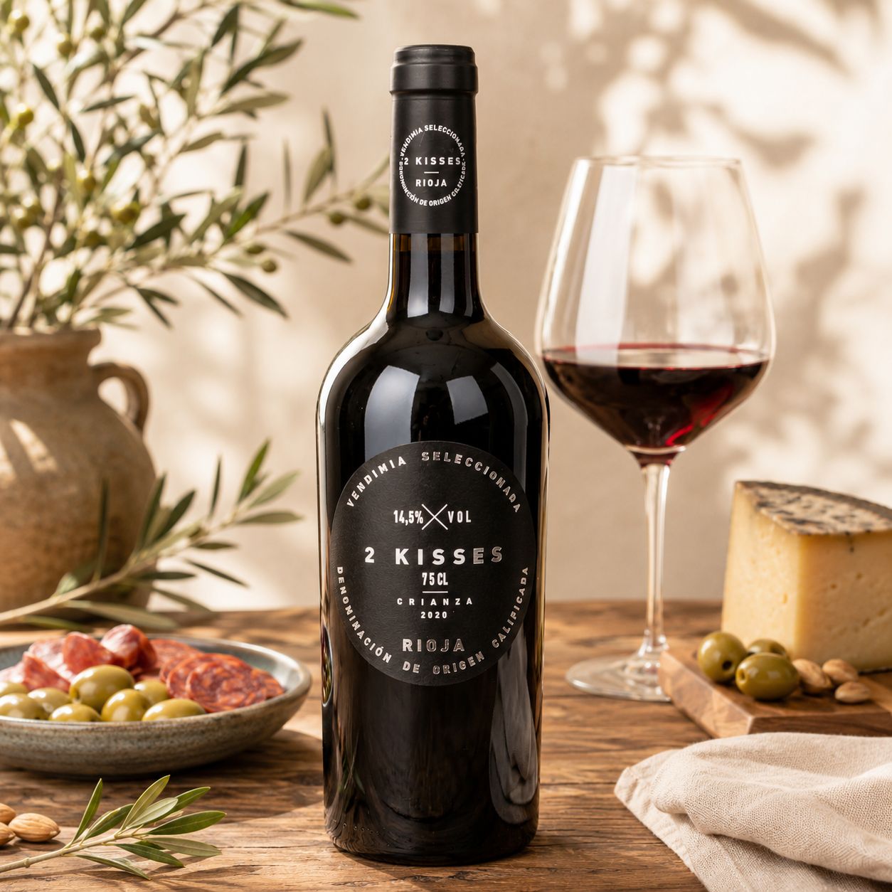 2 Kisses Crianza - Spanje - 75cl