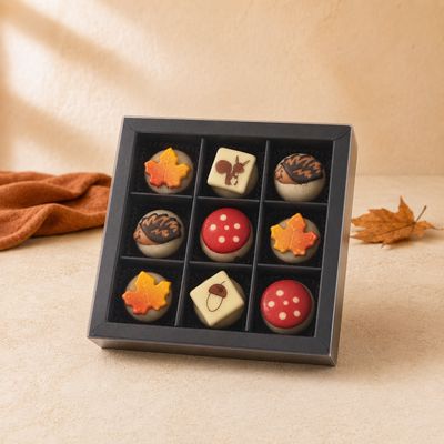 Marsepeinen Herfst Cupcakes - 9 Stuks
