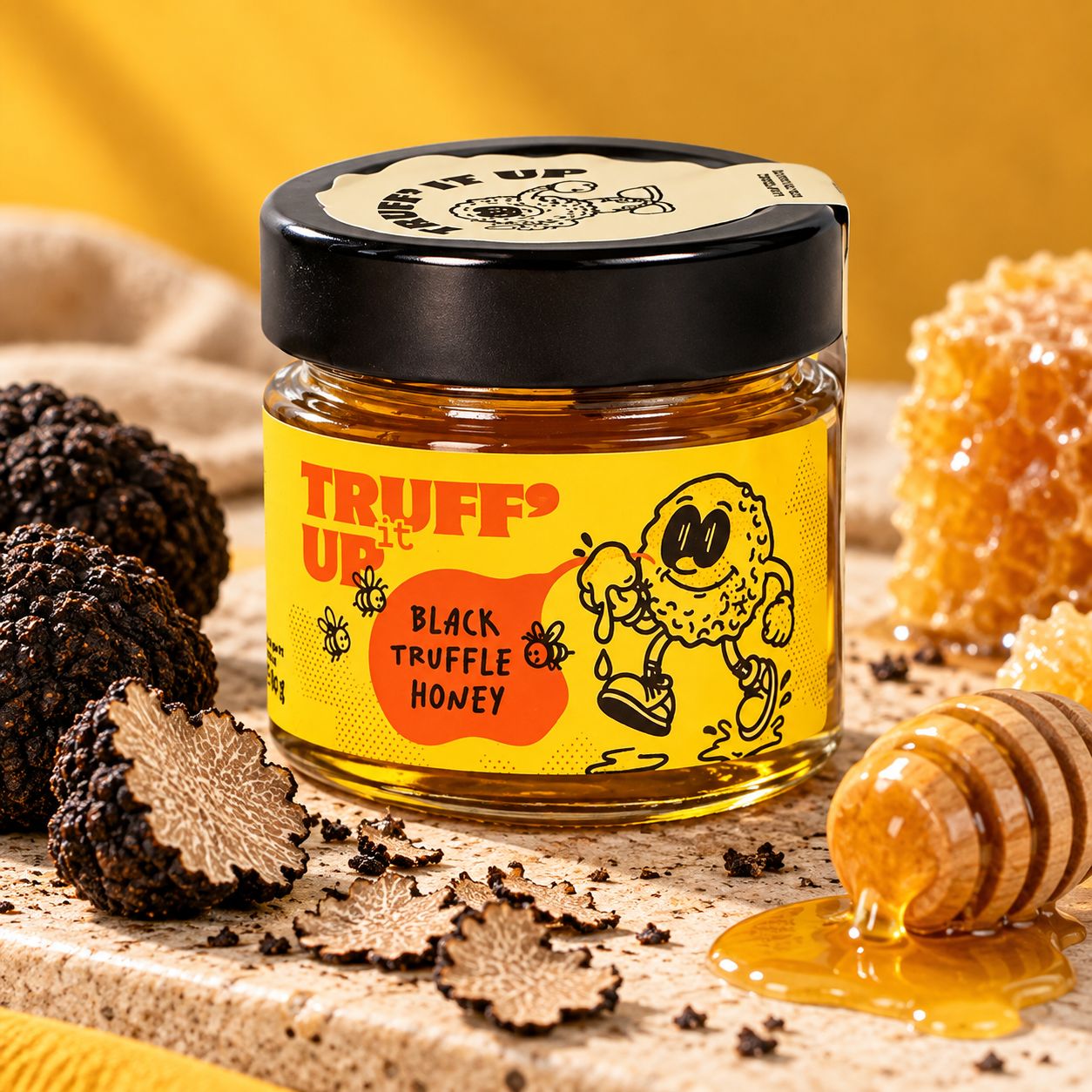 Honing Met Zwarte Truffel - 80gr