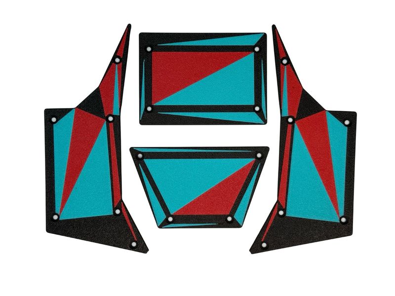 Tipro MB1 Panels Red/ Turquoise/ Black