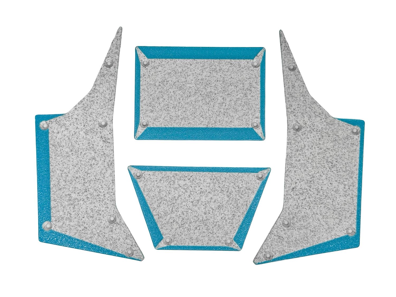 TIprocustoms MB1 Panels Marble White/ turquoise