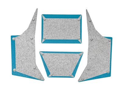 TIprocustoms MB1 Panels Marble White/ turquoise