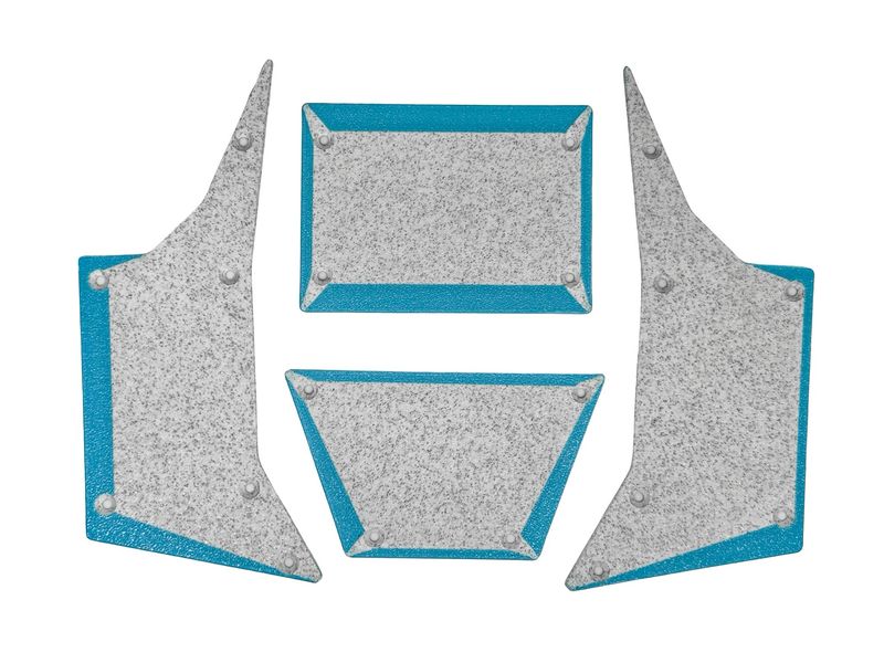 TIprocustoms MB1 Panels Marble White/ turquoise