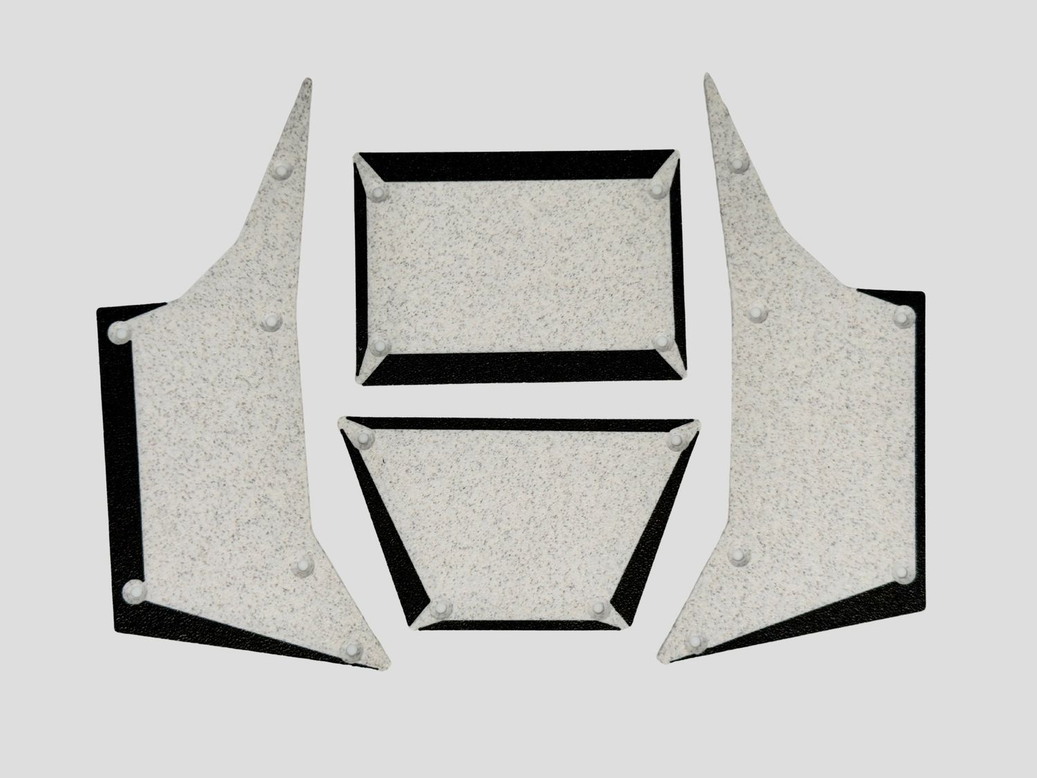 TIprocustoms MB1 Panels Marble White/ Black