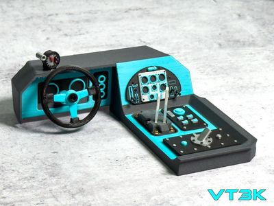 Gray/Cyan Tipro 1/10 MB1 Interior