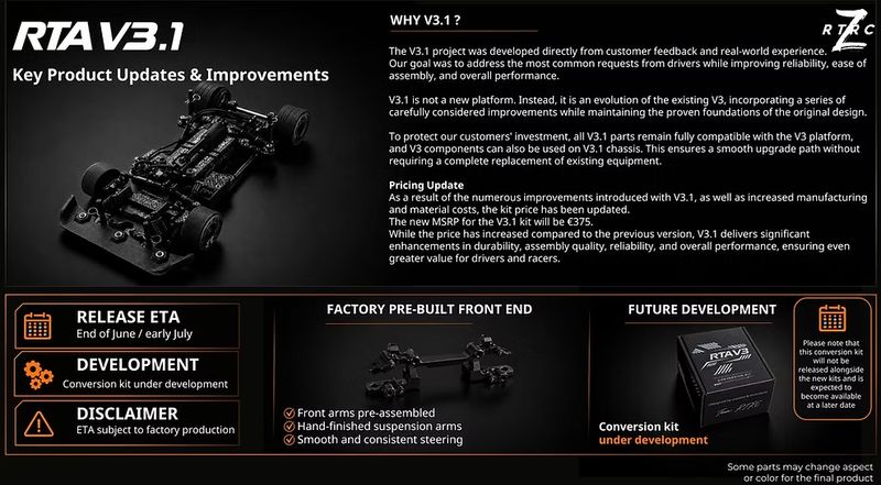 RTA V3.1 chassis set