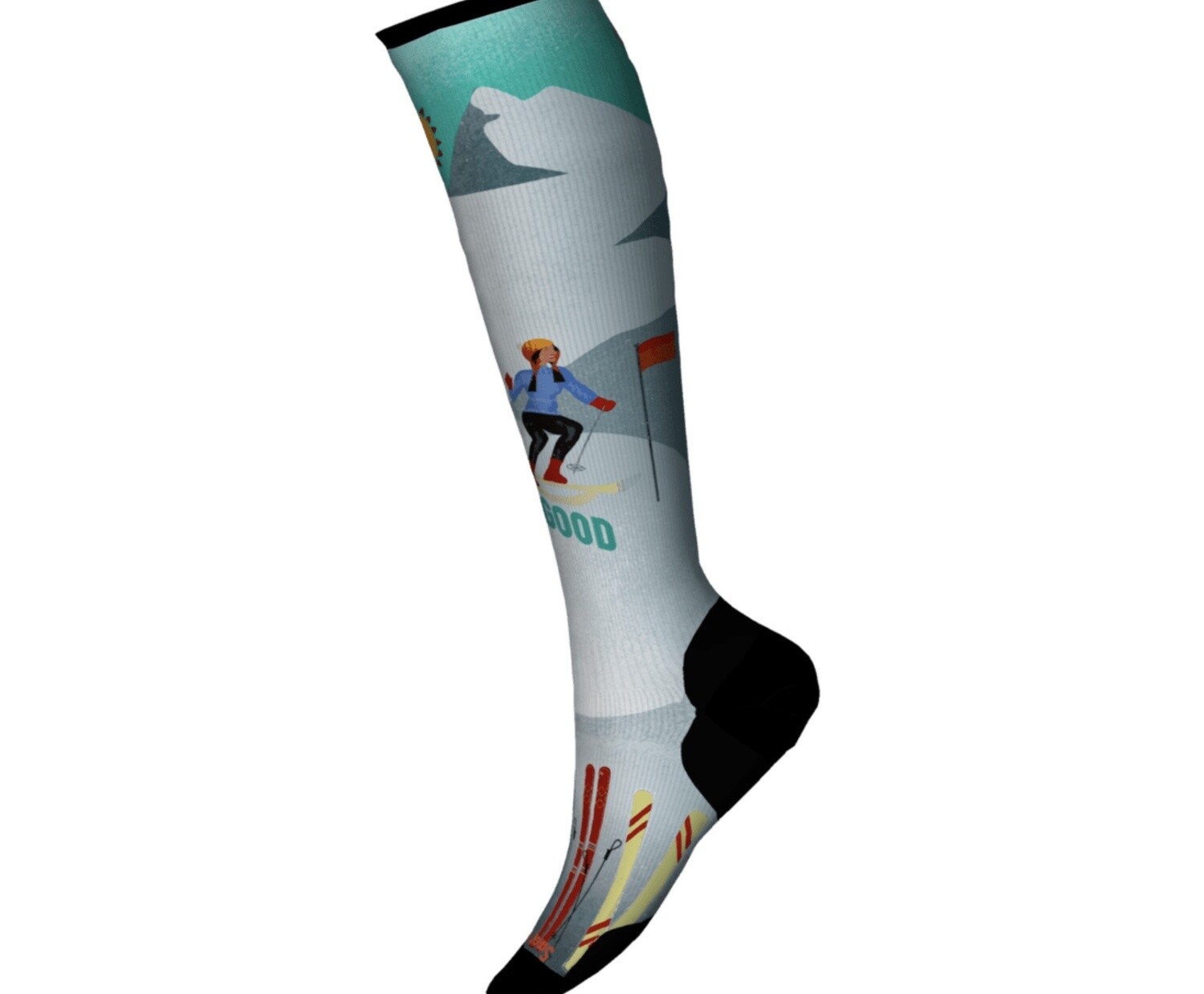 Smartwool Women&#39;s Ski Targeted Cushion Snow Bunny Print OTC Socks*