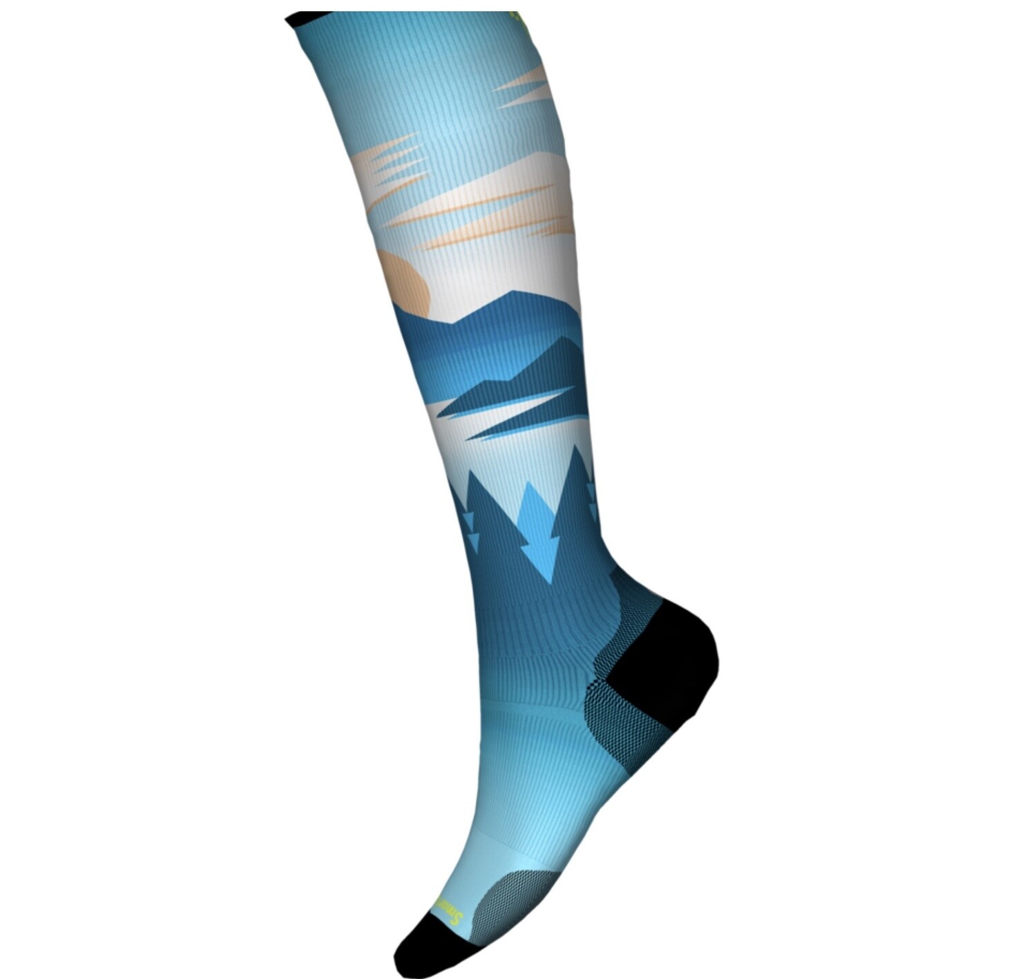 Smartwool Ski Zero Cushion Chasing Mountains Print OTC Socks*