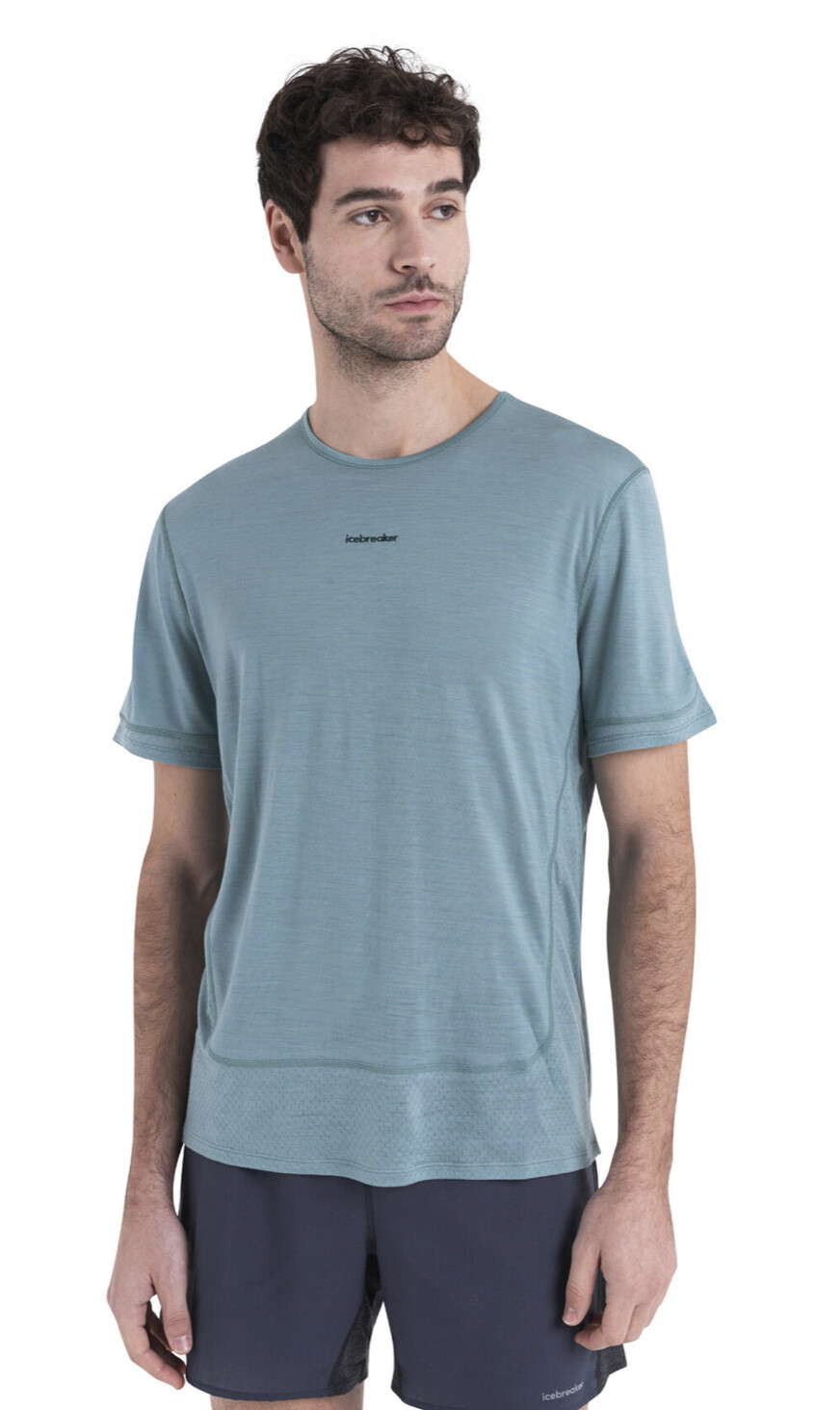 Icebreaker Men Merino Blend 125 ZoneKnit™ Energy Wind SS Tee
