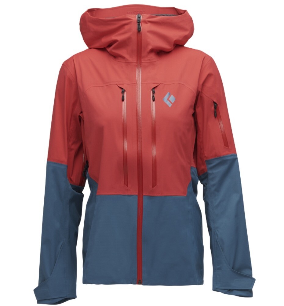 Black Diamond W RECON LT STRETCH SHELL, Colour: Coral Red-Creek Blue, Size: S