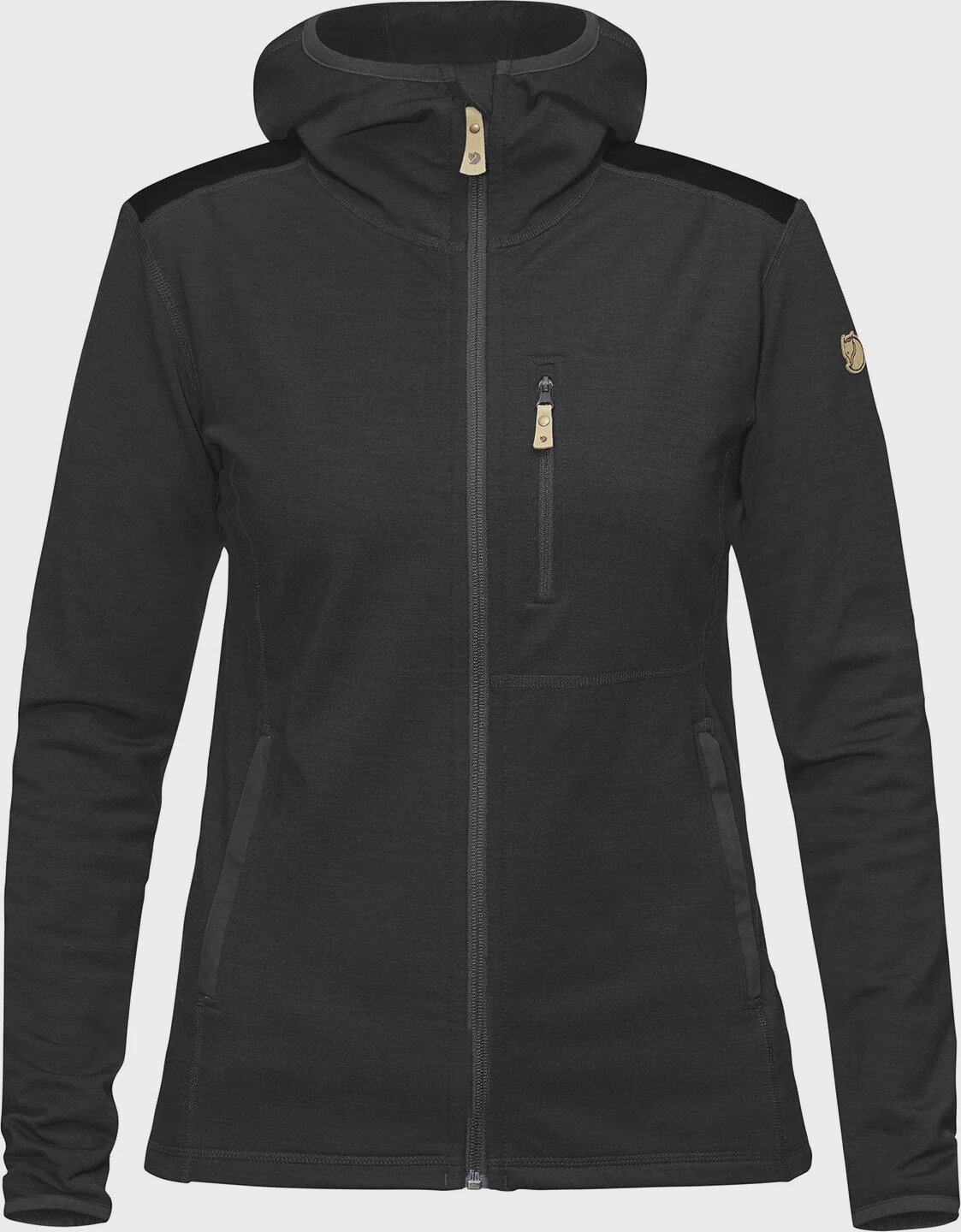 Fjallraven Keb Fleece Hoodie W, Colour: Black, Size: M