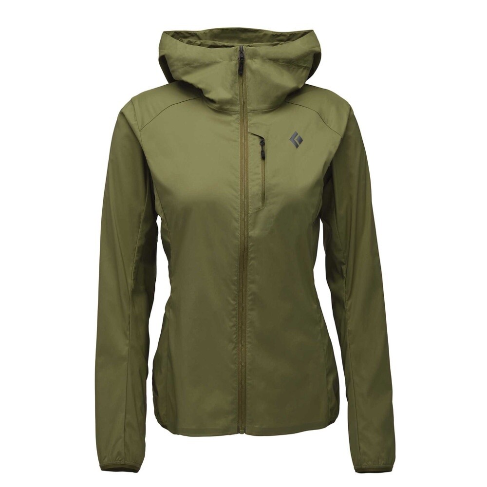 Black Diamond- W Alpine Start Hoody, Size: S, Color: Grag Green