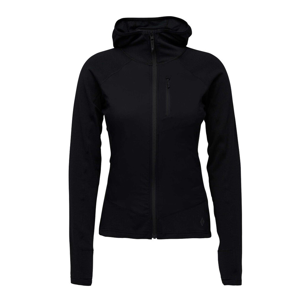 Black Diamond- W Coefficient LT Hybrid Hoody, Size: L, Color: Black