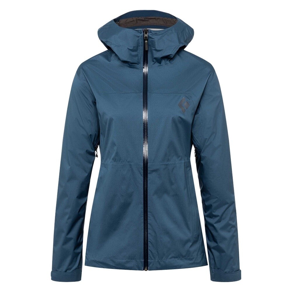 Black Diamond- W Stormline Stretch Rain Shell, Size: S, Color: Ink blue