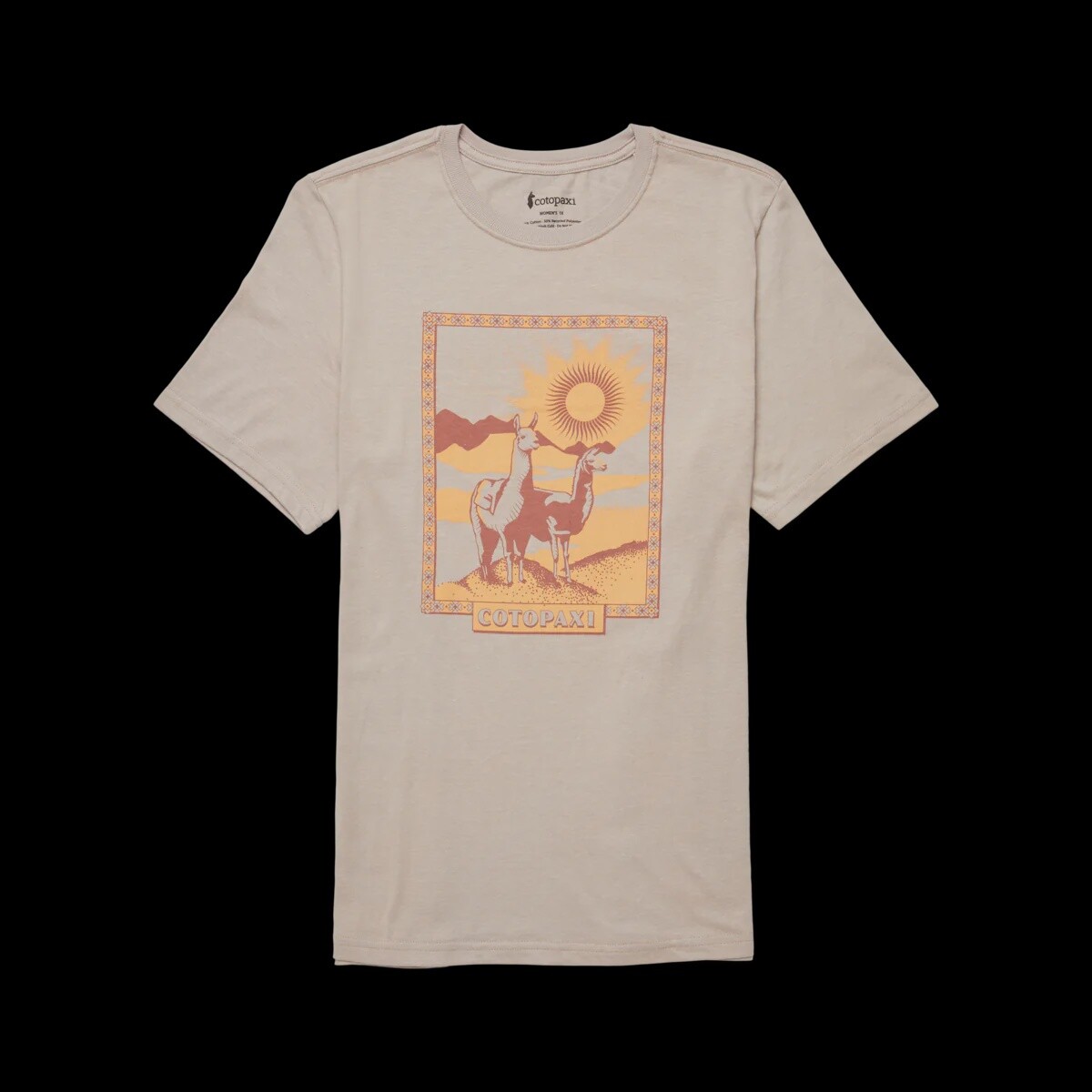 Cotopaxi Llama Greetings T-Shirt Women&#39;s, Colour: Oatmeal, Size: S