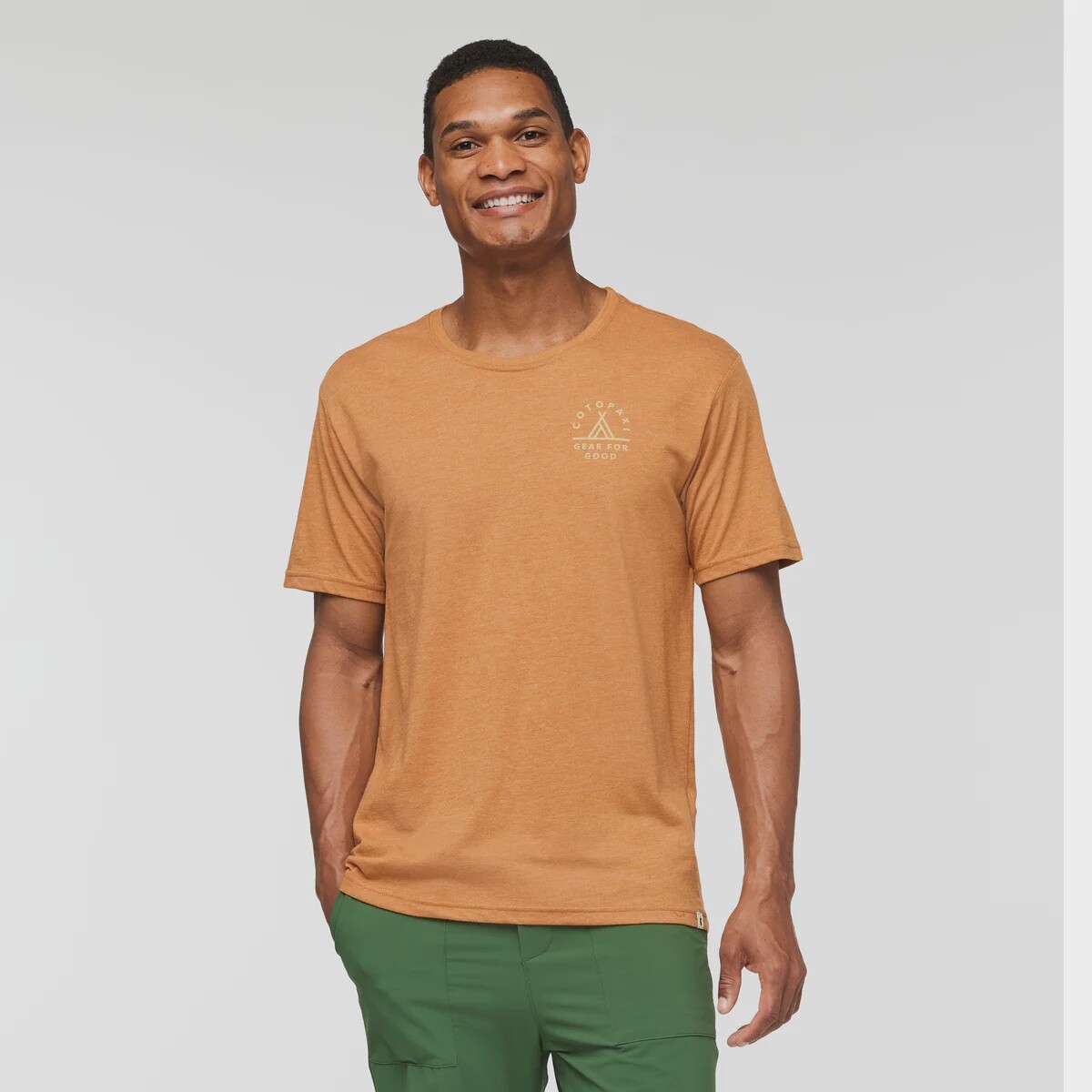 Cotopaxi Llama Map Organic T-shirt Men&#39;s, Colour: Saddle, Size: S