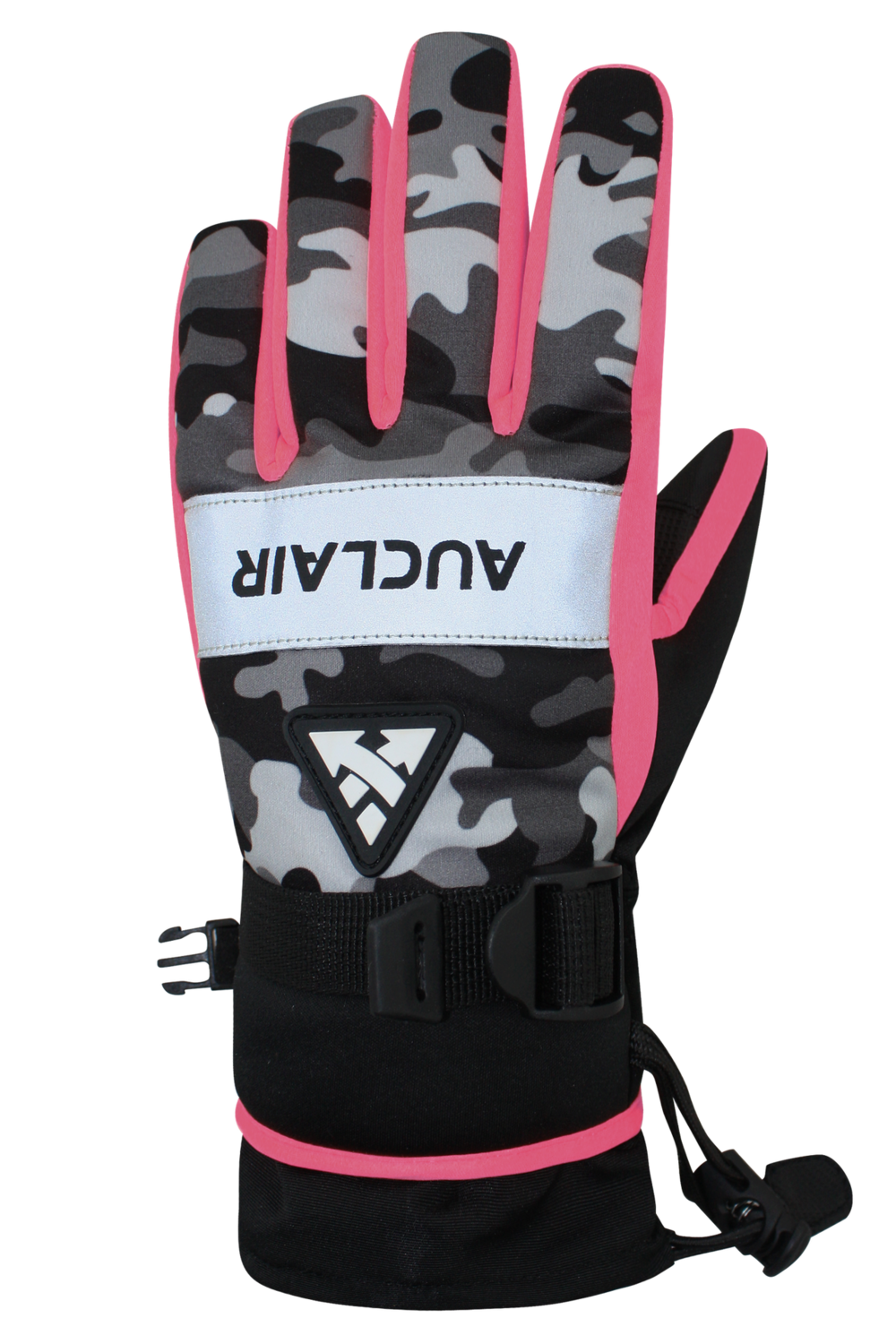 Auclair Camo Flash Gloves Junior, Colour: Pink/camo, Size: S