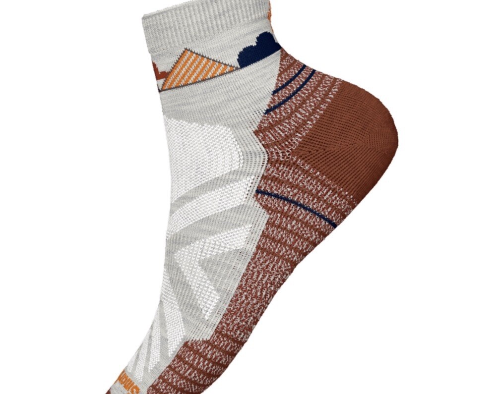 Smartwool Women&#39;s Hike Light Cushion Clear Canyon Pattern Ankle Socks*, Colour: ASH, Size: L