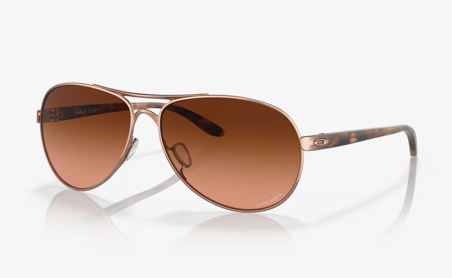Oakley Feedback, Colour: Rose Gold/Prizm Brown Gradient